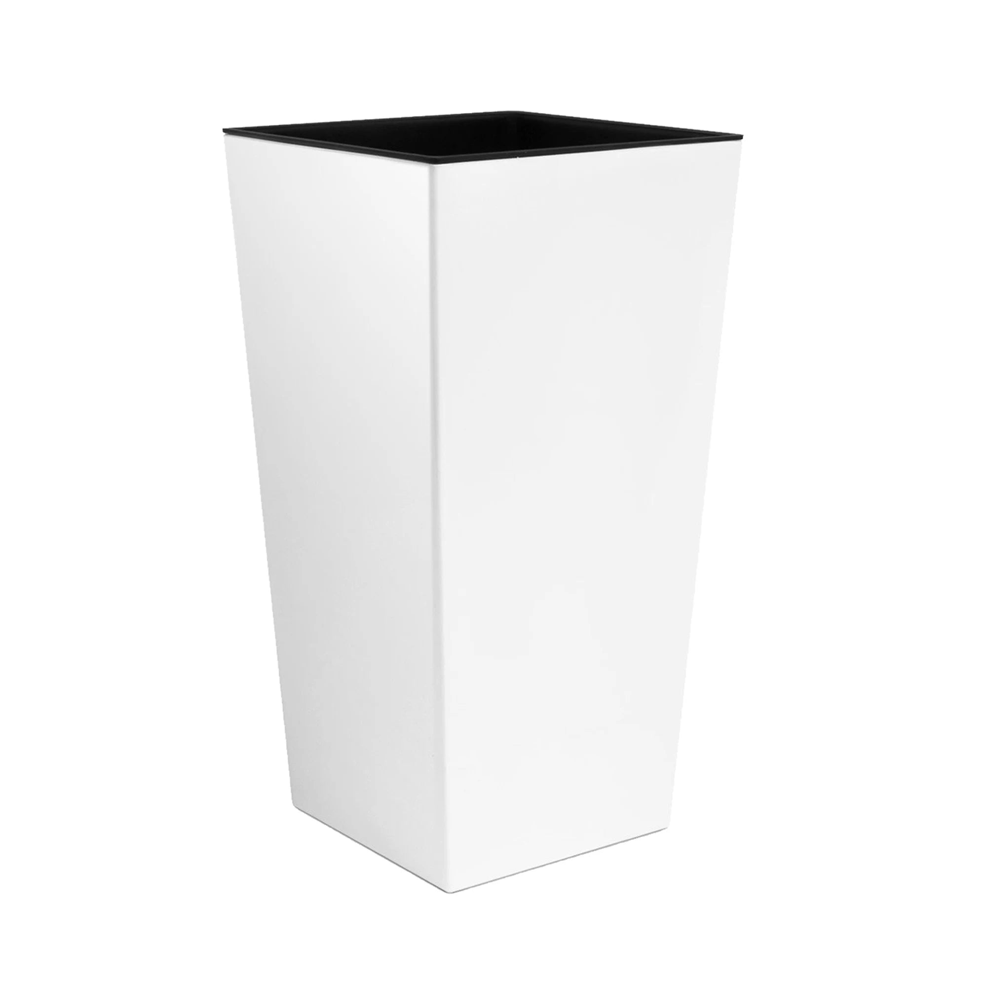 Urbi 11.4 liter tall plastic planter 19.5 x 19.5 x 37.5 cm in white