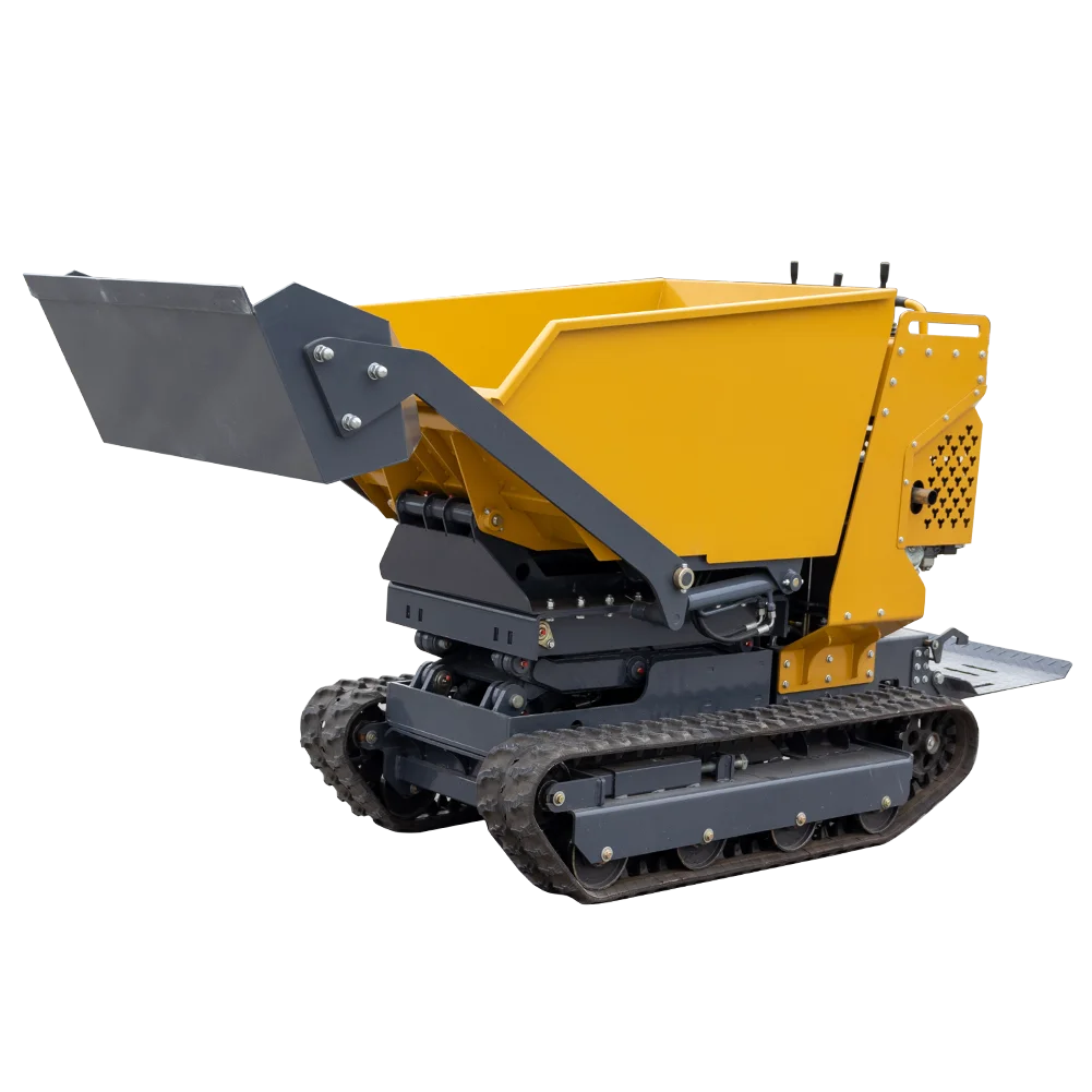 Mini Dumper Crawler Small Rubber Crawler Transport Truck It Can Tip Over Sideways with a Load Capacity of 1000 kg