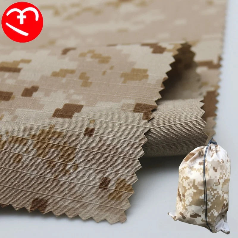 Factory US AOR1 Desert Digital Camouflage Fabric Waterproof Nylon Cotton Plaid Ripstop Tactical Coat Pants Outdoor Clothing