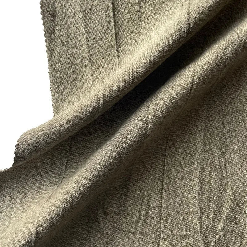 Ready to Ship 260g Ramie Cotton Blended Fabric for Summer Women's Jeansdresses and Blouses Wholesale