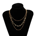 Fenyi Wholesale Jewelry Fashion Popular Clip Ball Chain Metal Gold Plated Silver Accessories Multi-layer Crystal Necklace Women