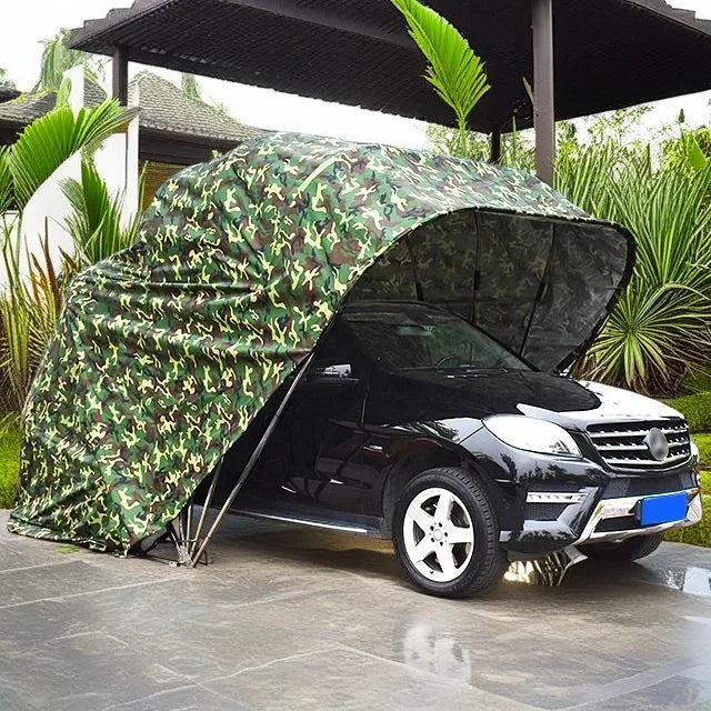 Stainless Steel Foldable Garage Easy-to-Use Semi-Automatic Multi-Purpose Sunshine-Resistant Canopy & Carport by Sunshine