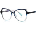 2137 Fashion Progressive Color Eyewear Frame Spectacle Cat Eyeglasses square Tr90 Anti Blue Light Glasses Frame Reading Glasses