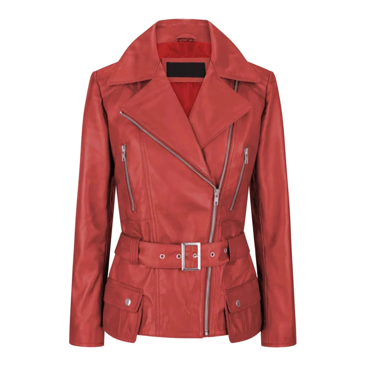 Custom Autumn Women's New Tops Motorcycle Leather Jacket Wholesale Black Ladies Zipper Plus Size Women's Autumn Coat