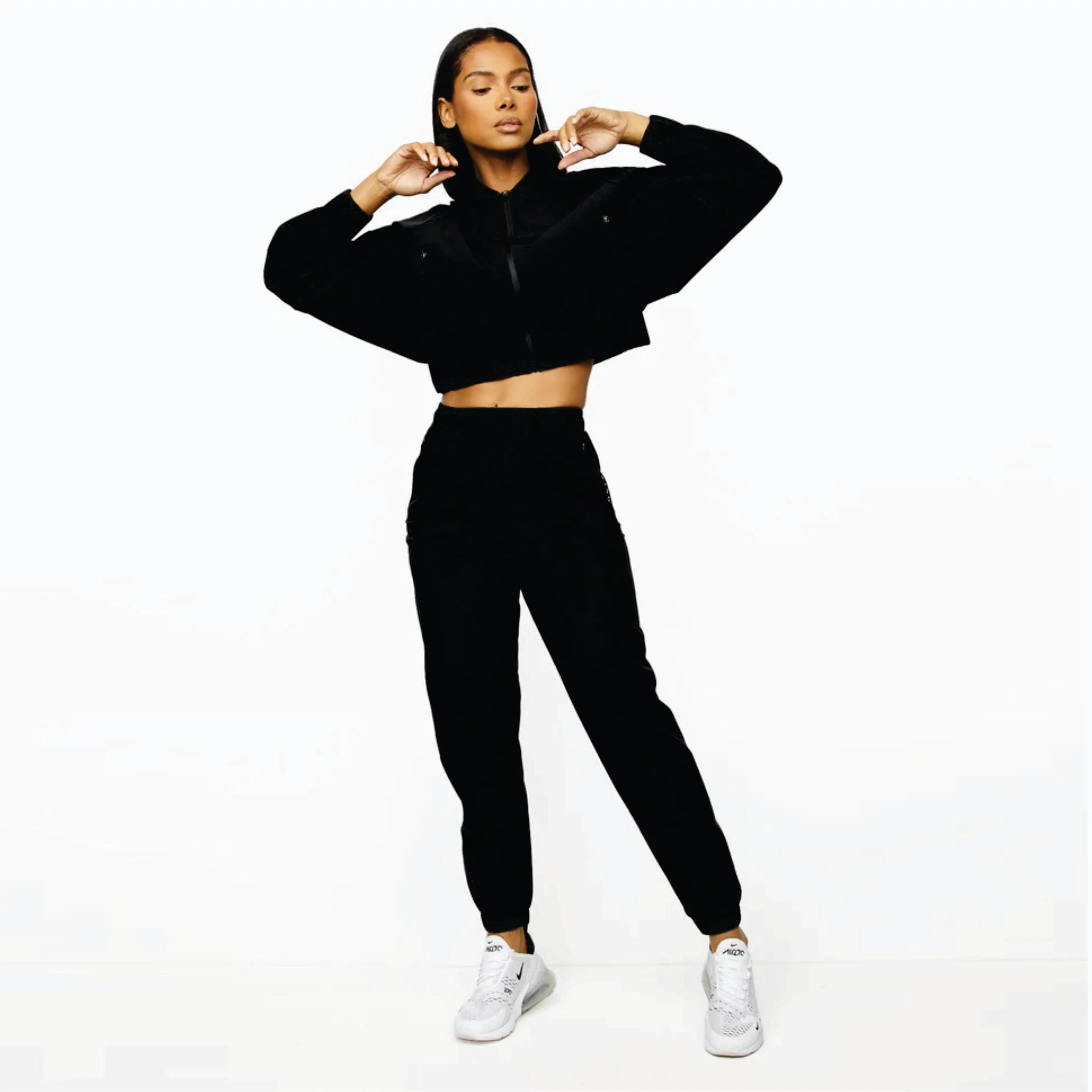 Fall Women's 2024 Plus Size Breathable Eco-Friendly Spandex/Nylon Custom Zipper Jacket Leggings 2-Piece Set for Workout Yoga