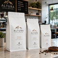 AT PACK Custom Printed 100% Recyclable White PE/PE Flat Bottom Pouch Coffee Bags MegaBDM