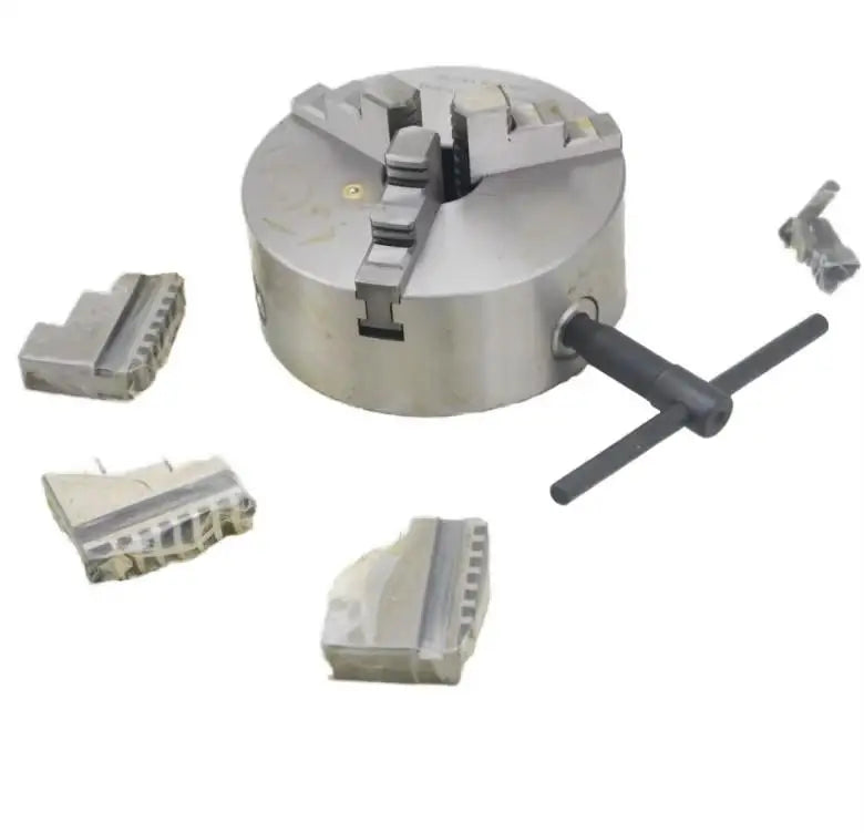 WEI ZHUO K11 125 Drill Chuck 3 Jaws Self-Centering Steel Manual Lathe General Lathe Use HRC 40 Hardness 10000 RPM 0.01mm