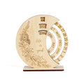 Custom Laser-cut Wooden Perpetual Calendar Wooden Wall Calendar for Anniversary Gift