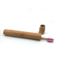 Eco-Friendly Custom Logo Bamboo Toothbrush for Kids Soft Bristle with Medium Nylon for Travel