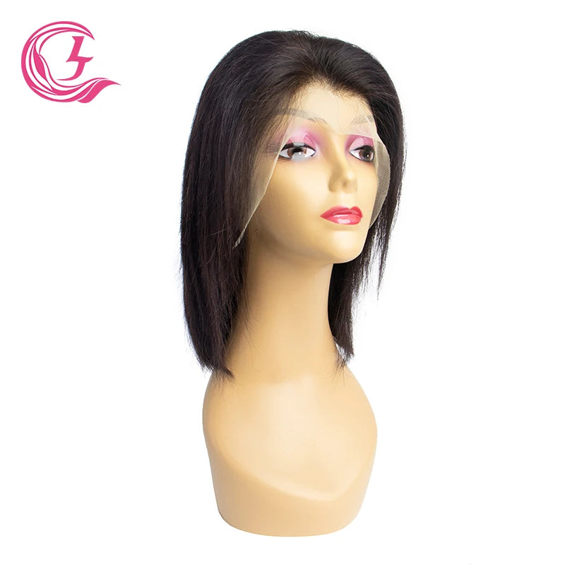 CLJhair Wholesale 100% Human Hair  Straight 13x4 Transparent Glueless Lace Front Wig Bob Brazilian Wigs
