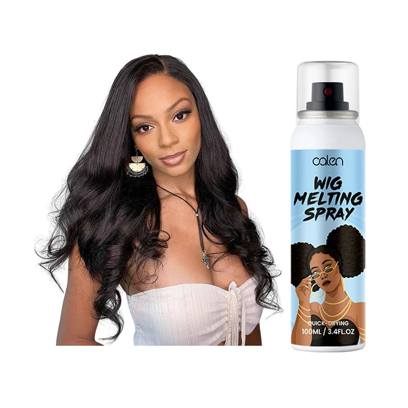 Luxfume 100ml Private Label Aerosol Spray 100% Natural Fast Drying Waterproof Lace Melting Hair Extension Tool