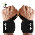 Elastic Weightlifting Wrist Wraps With Thumb Loops Heavy Duty Velcro Support for Gym Training Custom Logo Wholesale MegaBDM