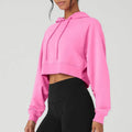2025 New Fashion Clothing Technology Cotton 52% Polyester 48% Oversized Hoodie Women's Shoulder Pullover Plain No Strings Hoodie