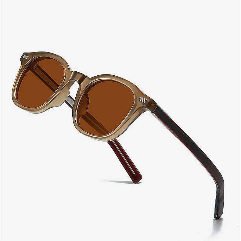 2025 Newest Fashion CAP Pin Frame Driving Shades Sun Glasses UV400 TR90 Polarized Round Sunglasses for Men Women