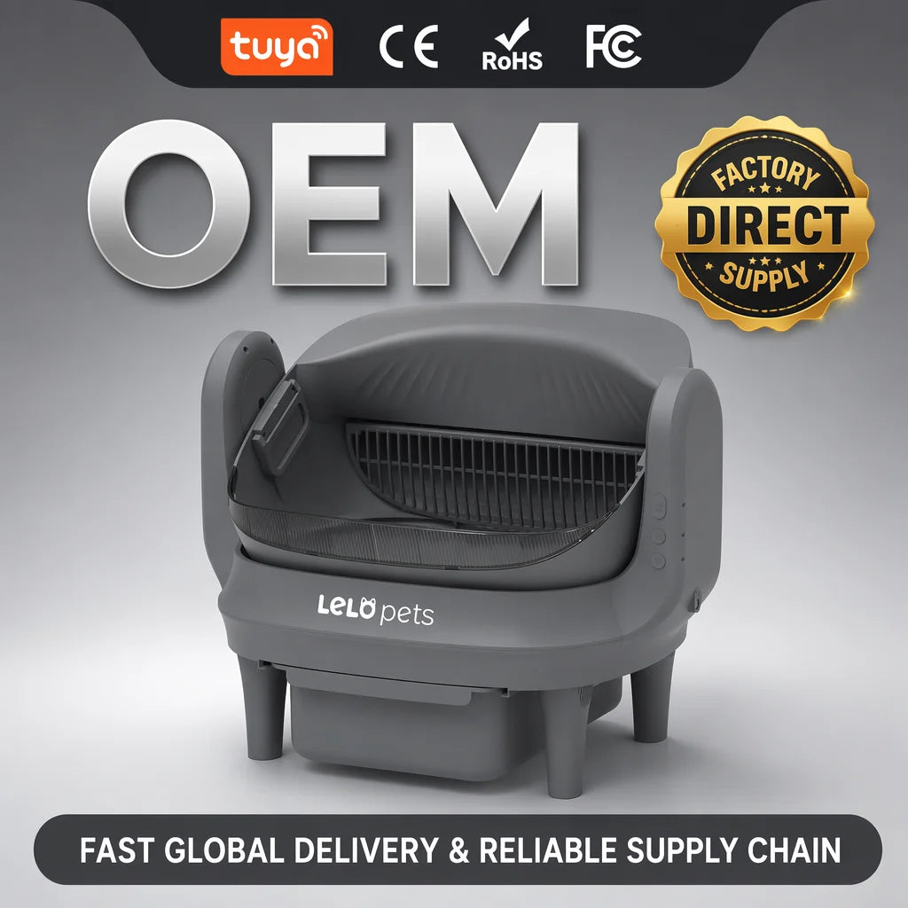 Open Top Automatic Cat Litter Box Self Cleaning Smart Litter Box APP Control Odor Removal MegaBDM