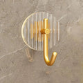 In Stock Acrylic Perforation-free Seamless Light Luxury Wall Mounted Self Adhesive Acrylic Hooks Plastic Hook