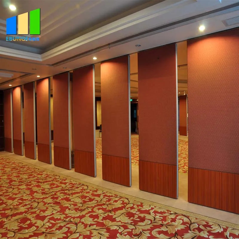 Hotel Exhibition Hall Soundproof Movable Partition Wall Sliding Folding Operable Fireproof Eco-Friendly Commercial Kitchen