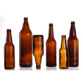 330ml 750ml 500ml 375ml Factory Customized Low-price Amber Color Round Shape Crown Cap Thin Bottom Long Neck Beer Glass Bottle