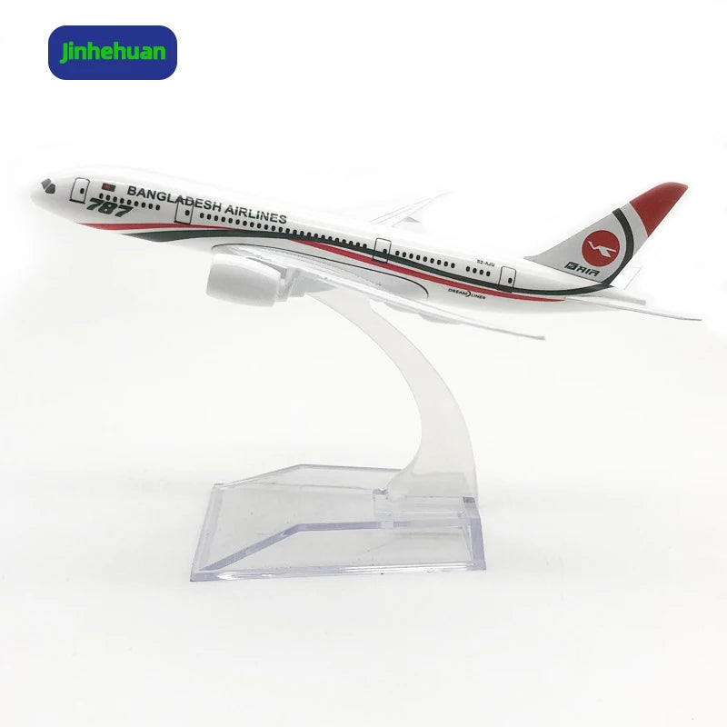 Bengal B787 Plane 16cm Scale Mini Flying Aircraft for Collecting Decorating Air Plane Models Metal Craftwork Gift