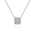 XMZ060  Fashion Fine Jewelry Sterling Silver 925 Chain Beaded Shape Sparkling Diamond Moissanite Necklaces for Women