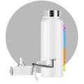 2024 American Style Double-Walled Insulation Vacuum Flask Leak-Proof Outdoor Activities Carry Flask Elastic Strap for Camping