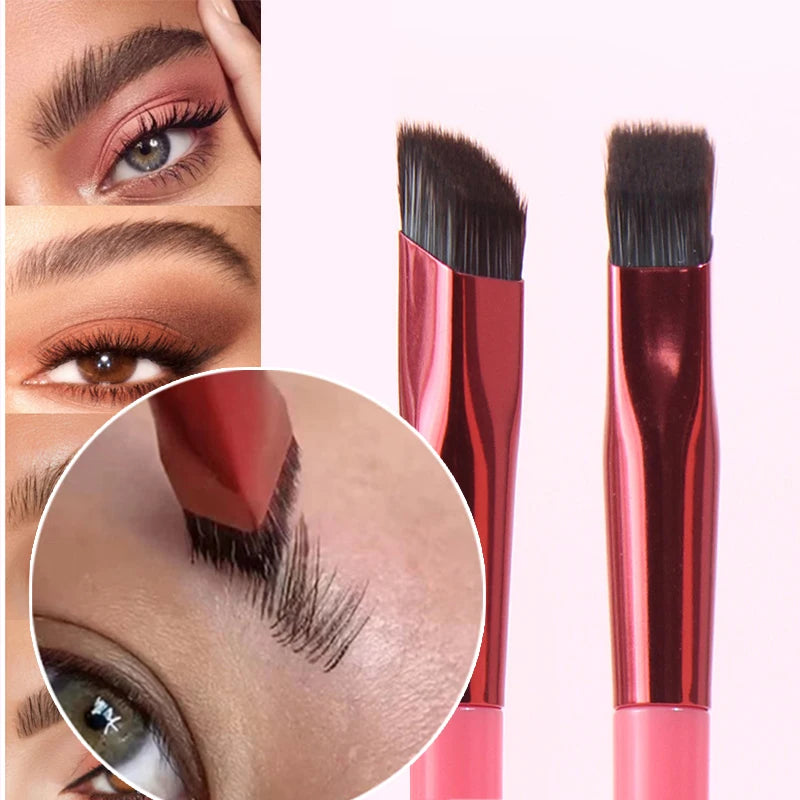 Hot Selling 4d Hair Stroke Brow Stamp Brush Multi Function Eyebrow Brush Realistic Eyebrow Brush