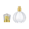 50mL Pumpkin Crystal Glass Perfume Bottle with Spray Cap for Fragrance Packaging