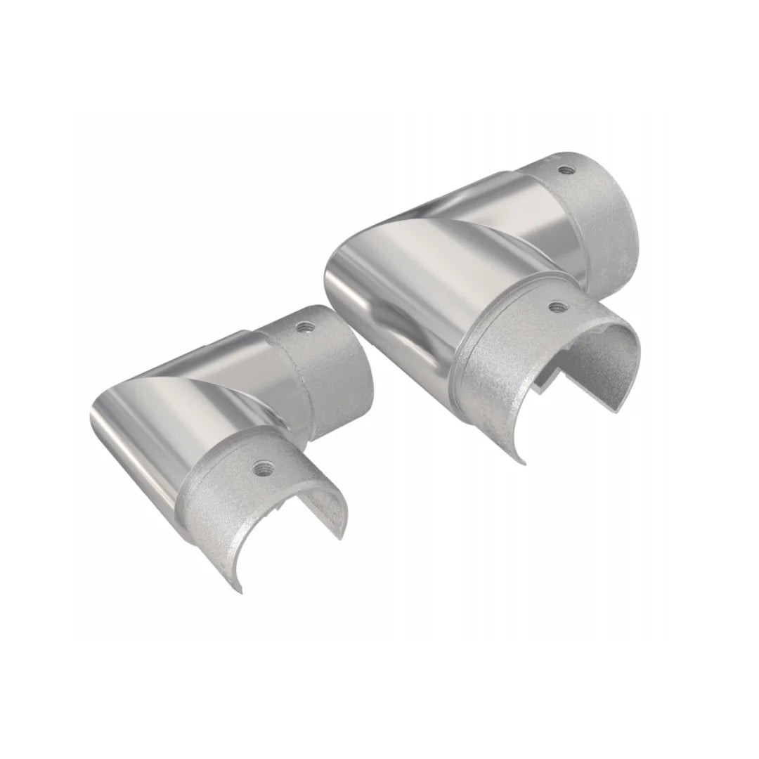 Slot Fitting Connector 90 Degree Connector Flush Joint Rectangular Slot Tube Flush Elbow Glass Stair Railing