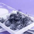 TZ 320 Handmade Fans Pointy Base Premade Volume Fans with Medium Stem Sharp Thin Pre Made Russian Volume Lashes Custom Logo