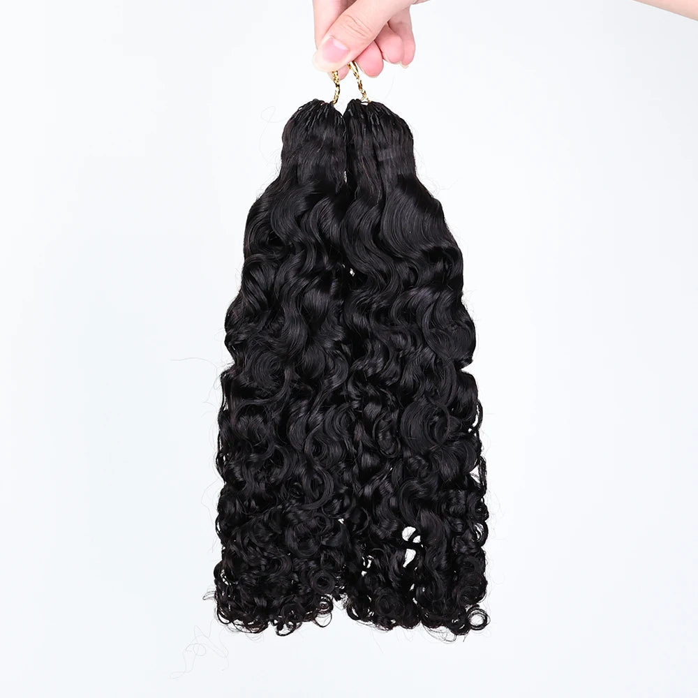Wholesale High Quality Crochet Human Hair Burmese Curly 1B# Hair Extensions Cuticle Aligned Hair Bundles Bulk