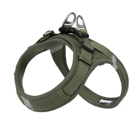 OEM Custom Logo Wholesale Adjustable No Pull Soft Reflective Pet Dog Harness Nylon Designer Outdoor Dog Training Vest Breathable