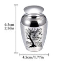 Duo Set Pet Urn Keepsake and Pendant Necklace with Matching Engraving for Shared Memories with Family and Friends