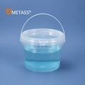0.75L Eco-Friendly Airtight Leak Proof Plastic Bucket Food Grade Lid Durable Buckets for Milk Cake Candy Ice Cream Packaging MegaBDM