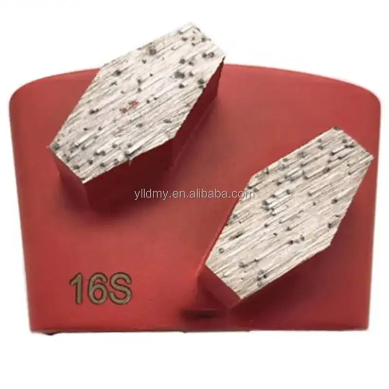 HUSQVARNA HTC Compatible EZ System Diamond Grinding Tool Double Hexagon Segments for Concrete Terrazzo Floor Grinding 1 Year OEM