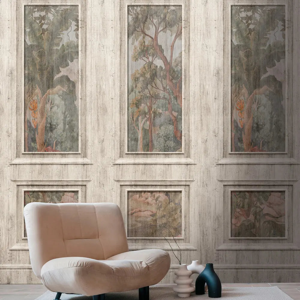 Germany Made Modern Photo Wallpaper Murals Beige Green Non Woven Vinyl Floral Wall Mural Bedroom Hospital Living Room Gym Dining