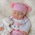Connie 20'' Little Infant Girl Healing of the Heart-Babeside Sleeping Reborn Baby Doll Cartoon Toy Style