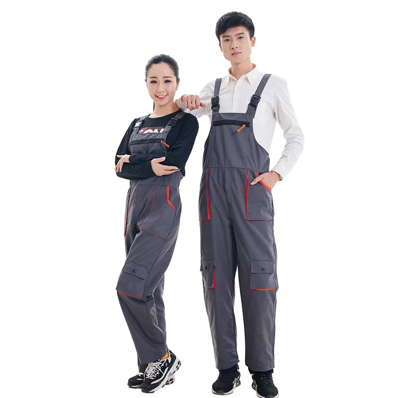 Multi Pocket Breathable Coverall Mechanics Working Overalls Workwear Work Suit Work Clothes