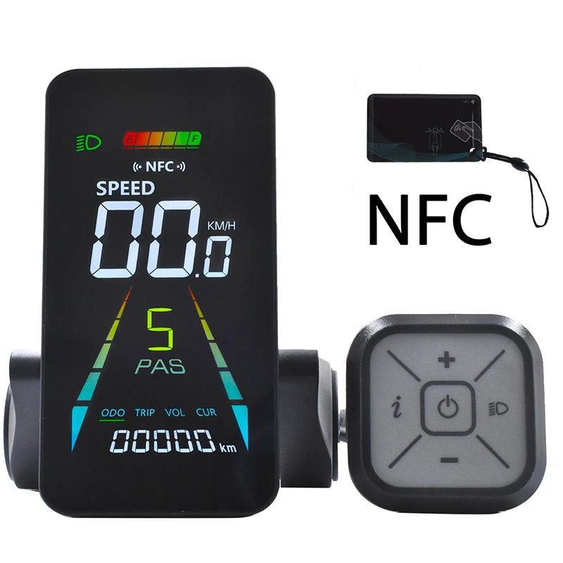 F4 NFC Electric Bike Display Ciclocomputer for Road Bikes Electronic Parts for Scooter Accessories Bicycle Computer LCD Display