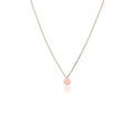Azuris Elegant Luxury Accessory 925 Sterling Silver Fine Pendant Necklace with 0.5 cm Round Plate Design Made in Turkey
