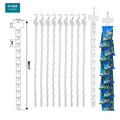 Hookei Display OEM Plastic PP 12 Hooks pp Clip Strip for Retail