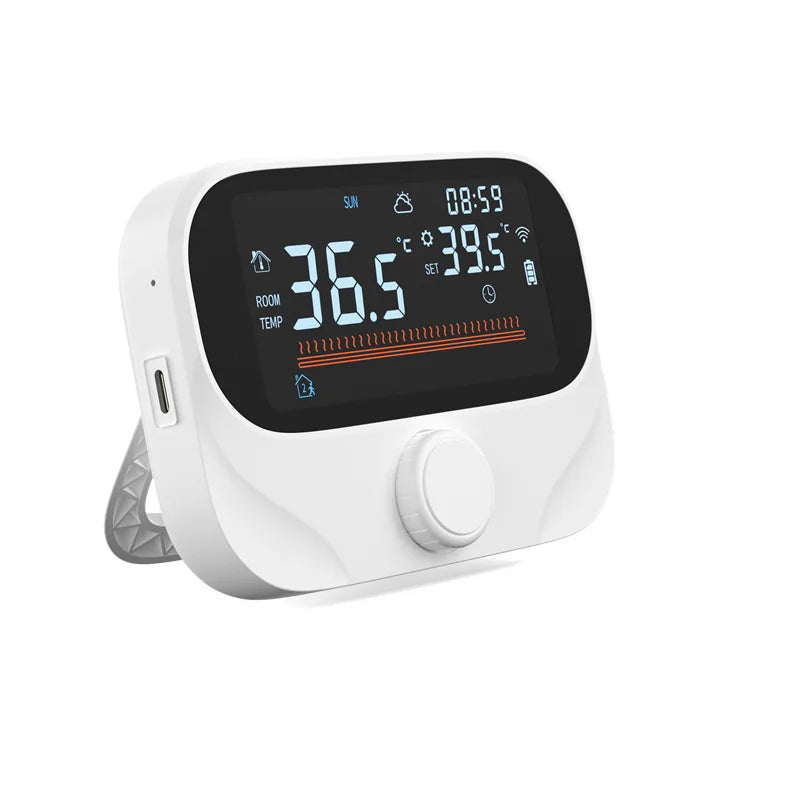 RF 433 Radio Frequency Smart Thermostat Wifi Wall Hanging Furnace Thermostat Industrial Design for Hospital Gym Basement School
