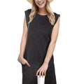 Women's Romantic Style Year-Round Casual Long Maxi Dress Neck Loose Split Wrinkle-Free Pockets Summer Midi Length Woven Method