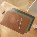 New Design PVC Vinyl Leather Placemat Custom Kitchen Dining Table Mats Waterproof Coffee Washable Woven Placemats