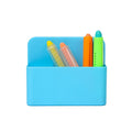 Multi-Functional Magnetic Square Storage Box Whiteboard Blackboard Water-Soluble Chalk Plastic Pen Holder Organizer Calendar