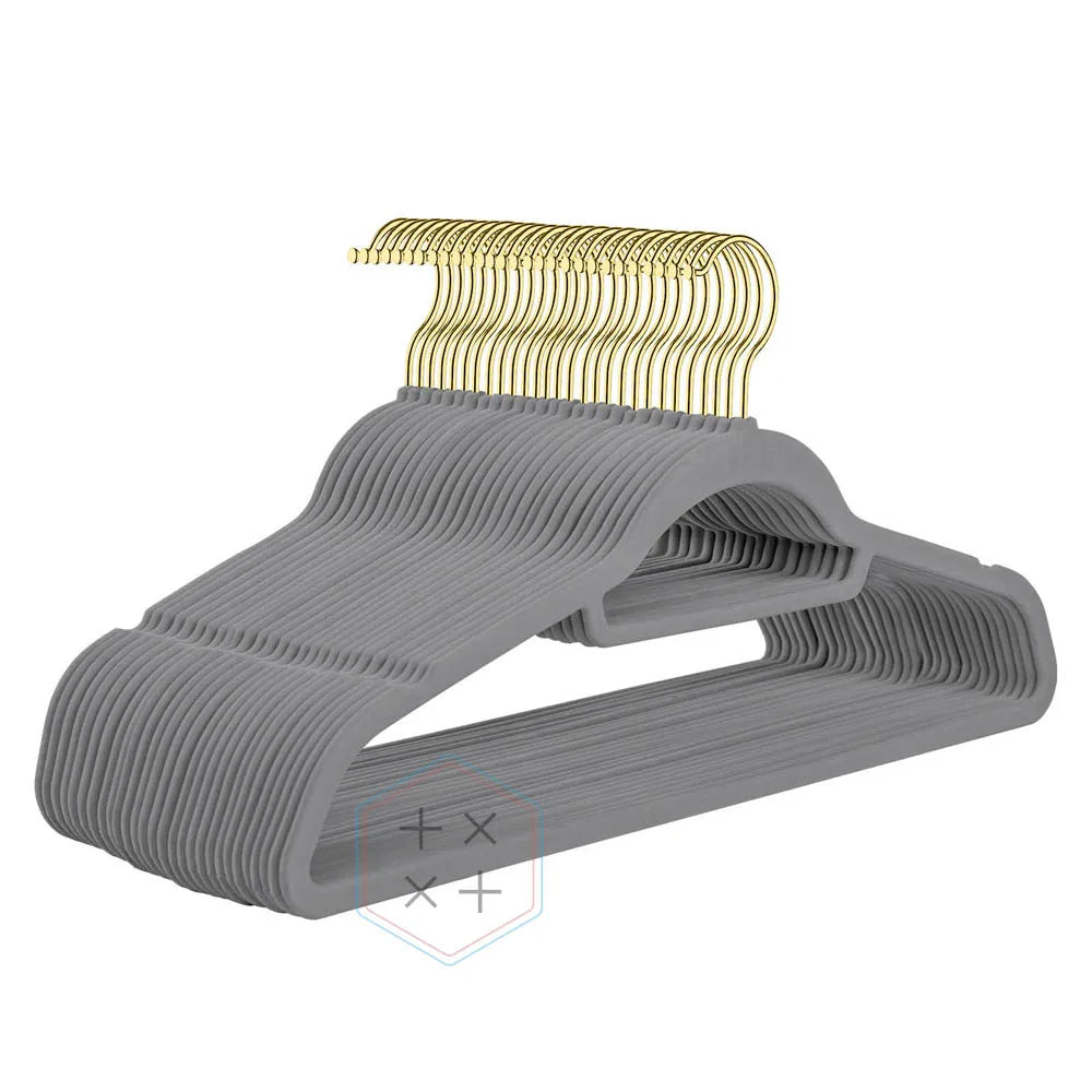 43.5 CM Clothes Hanger Shop Clothing Pisplay Plastic Multifunction ABS Non-slip Flocked Velvet Hanger
