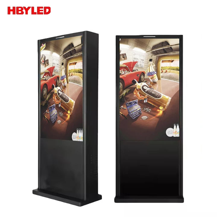 Outdoor Floor Standing Advertising Totem 32 43 50 55 65 75 Inch LCD Display for Elevators and Retail Stores