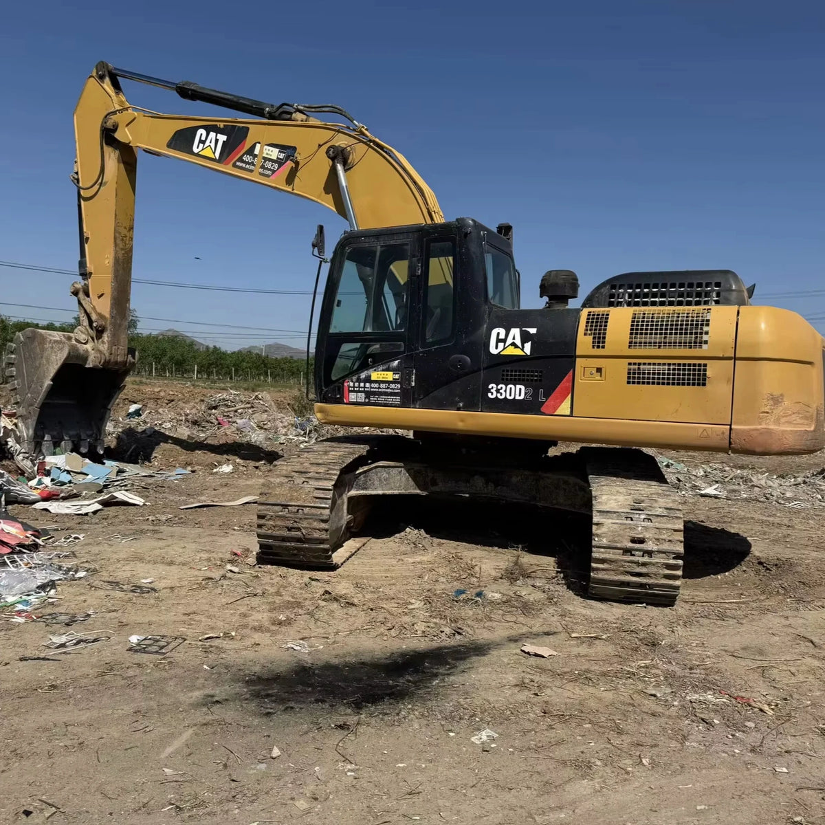 Pre-Owned CAT330D Excavator with ROPS Cabin - 360° Rotation Heavy Machinery for Construction Sites Excavator on Caterpillar MegaBDM