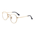 Factory-Sold Gold Optical Frame Glasses Solid Fashion Eyeglasses for Men Women Metal Material Diamond Gold for Protection