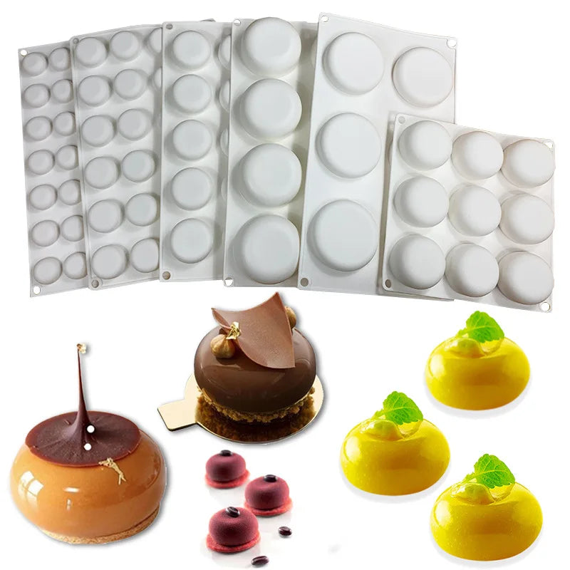 White Silicone Chocolate Molds  DIY 3D Baking Pudding Dessert Mold for  Dessert Candy Soap Amore Baking Pastry Chocolate