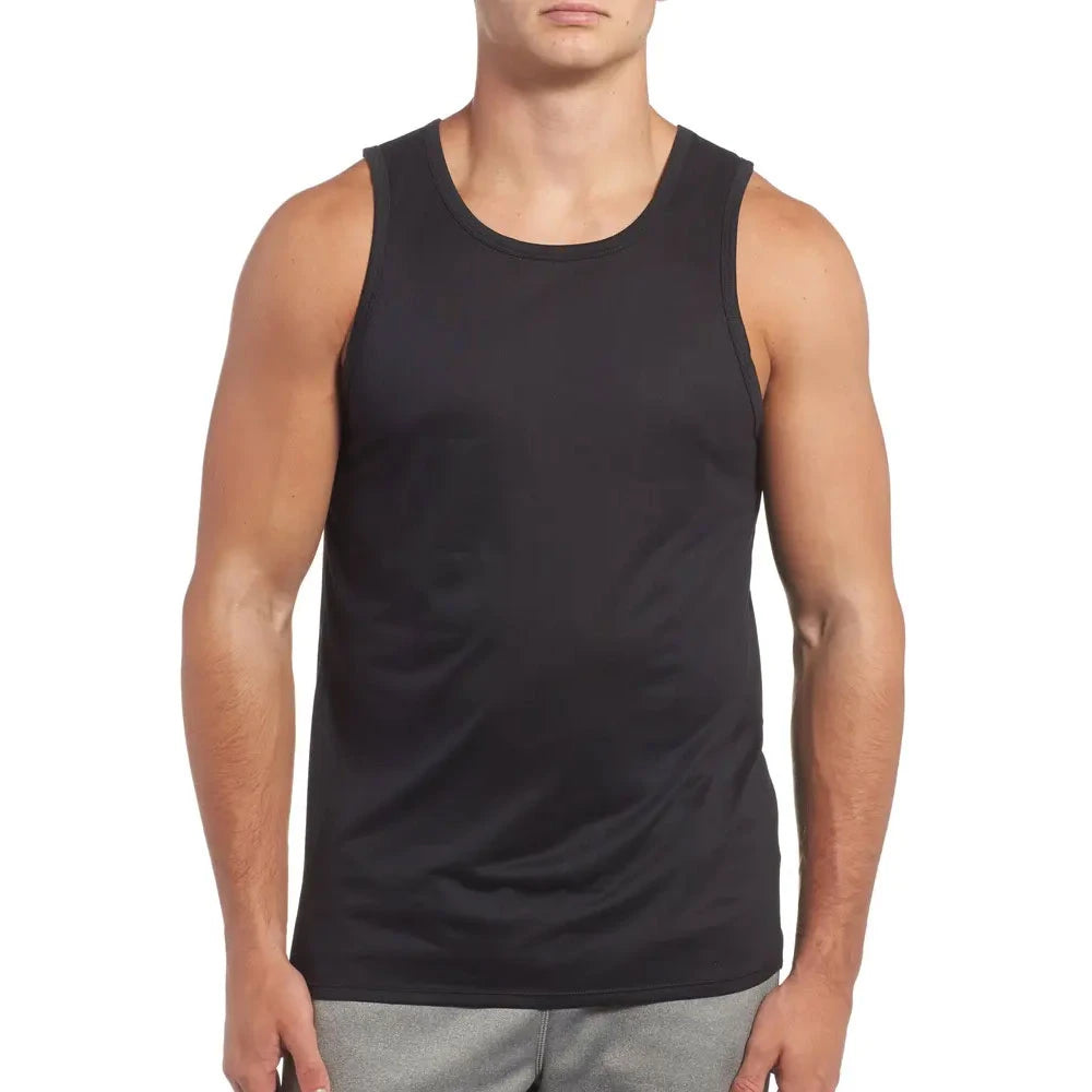 Wholesale Men's Breathable Knitted Casual Gym Tank Tops Cotton String Singlet for Fitness Bodybuilding Training